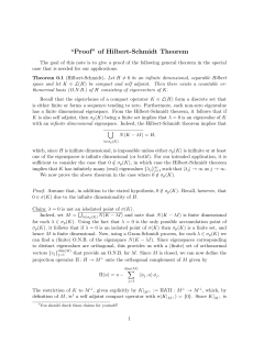 “Proof” of Hilbert