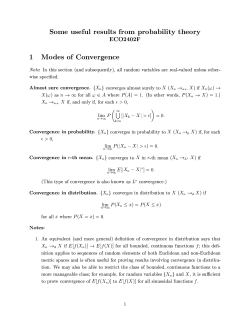 Some useful results from probability theory ECO2402F 1 Modes of