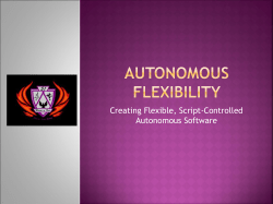 Autonomous Flexibity