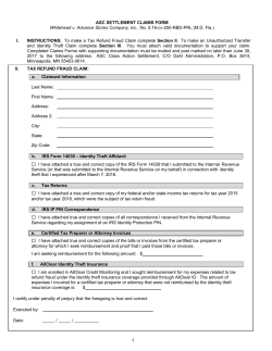 Claim Form - Dahl Administration