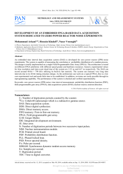 development of an embedded fpga-based data acquisition system