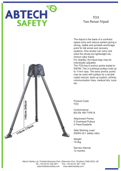 TO3 Two Person Tripod