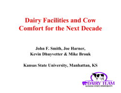 Dairy Facilities and Cow Comfort for the Next Decade