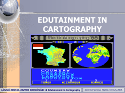 Edutainment in cartography