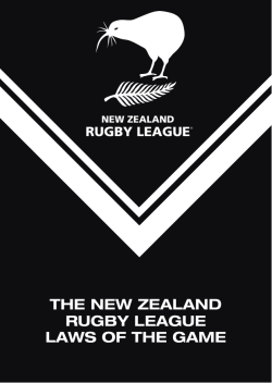 the new zealand rugby league laws of the game