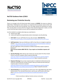 NaCTSO Guidance Note 2/2015