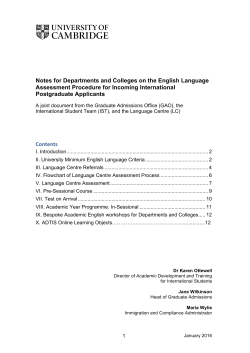 Notes for Departments and Colleges_Assessment