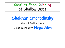 CF-coloring (Shallow) Discs