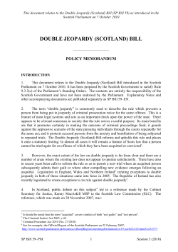 double jeopardy (scotland) bill