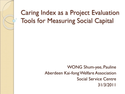 Caring Index as a Project Evaluation Tools for Measuring Social