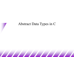 Abstract Data Types