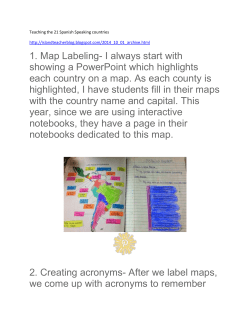 Labeling map with notebooks