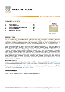 ad hoc networks