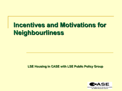 Anne Power - Neighbourhoods