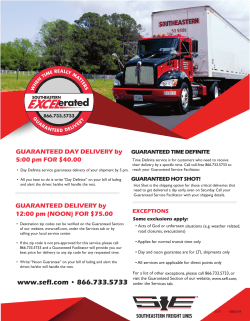 5 7 3 3 www .se fl.com - Southeastern Freight Lines