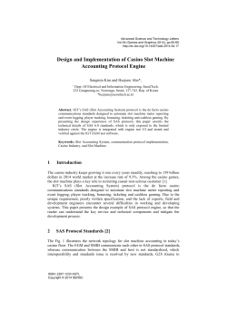 Design and Implementation of Casino Slot Machine Accounting