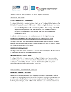 The Digital Skills Hub - Digital Enlightenment Forum