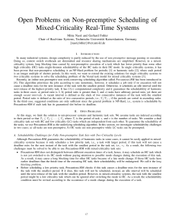 Open Problems on Non-preemptive Scheduling of Mixed