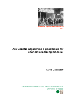 Are Genetic Algorithms a good basis for economic learning models?