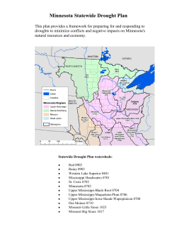 Minnesota Statewide Drought Plan