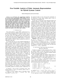 Free-Variable Analysis of Finite Automata
