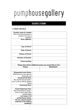 booking form