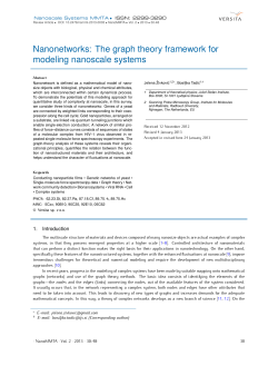 Nanonetworks: The graph theory framework for
