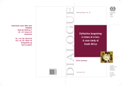GUE Collective bargaining in times of crisis: A case study of