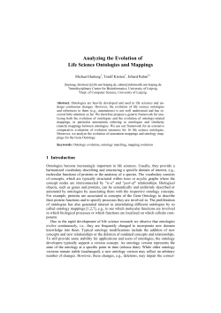 Analyzing the Evolution of Life Science Ontologies and Mappings