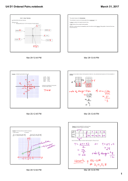 U4 D1 Ordered Pairs.notebook