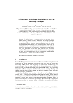 A Simulation Study Regarding Different Aircraft Boarding Strategies