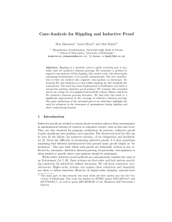 Case-Analysis for Rippling and Inductive Proof