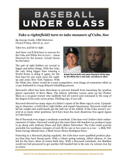 Baseball Under Glass - Take a right(field) turn to take measure of