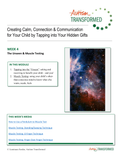 Muscle Testing - Autism Transformed