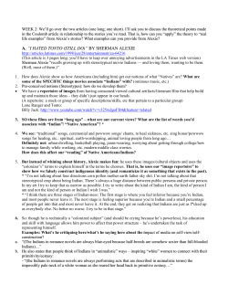 Sherman Alexie “recalls growing up with stereotypical movie Indians