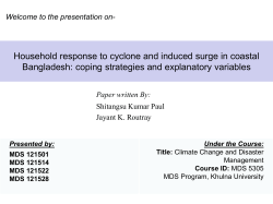 Cyclone and induced surge