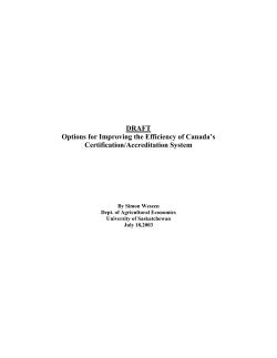 Need for study: - University of Saskatchewan