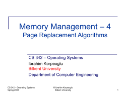 Lecture Notes - Bilkent University Computer Engineering Department