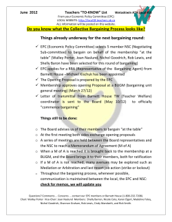 Do you know what the Collective Bargaining Process looks like