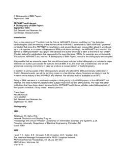 A Bibliography of BBN Papers