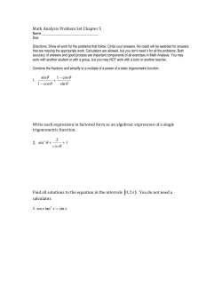 Chapter 5 Problem Set