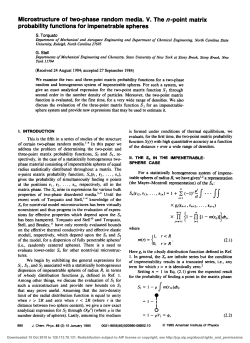 Microstructure of two-phase random media. V. The n