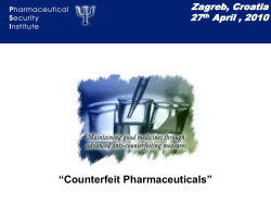 Counterfeıt Medıcınes can Kıll! December 2004 Argentina