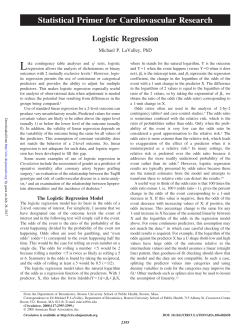 Statistical Primer for Cardiovascular Research