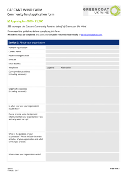 Carcant application form