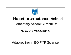 Science Grade 4 - HIS Vietnam