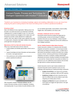 Intuition Executive Product Information Note