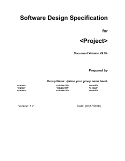 Fig 5.1.4 The User Interface Subsystem Class Diagram