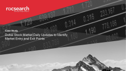 Dubai Stock Market Daily Updates to Identify Market Entry and Exit