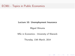 EC981 - Topics in Public Economics